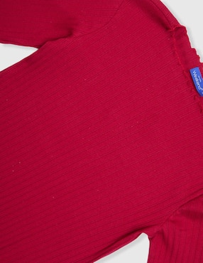 Playera Weekend manga larga para niña