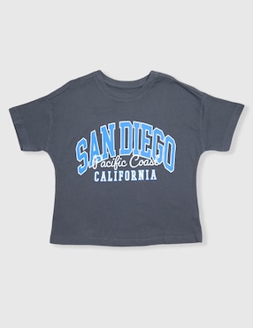 Playera Weekend manga corta para niña