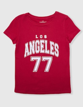 Playera Weekend manga corta para niña