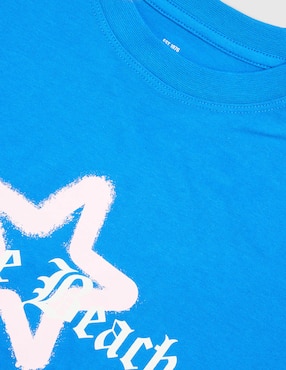 Playera Weekend manga corta para niña