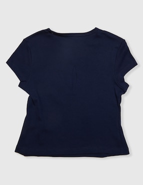 Playera Weekend manga corta para niña