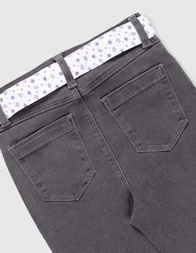 Jeans straight Weekend lavado obscuro para niña