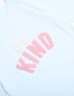 Playera Weekend manga larga para niña
