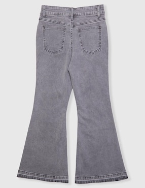 Jeans flare Weekend deslavado para niña
