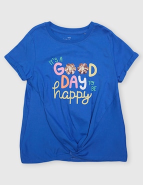 Playera Weekend manga corta para niña