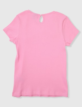 Playera Weekend manga corta para niña