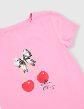 Playera Weekend manga corta para niña