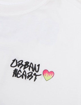 Playera Weekend manga corta para niña