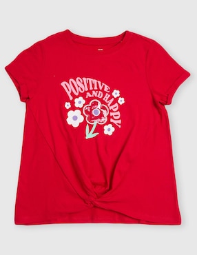 Playera Weekend manga corta para niña