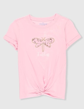 Playera Weekend manga corta para niña