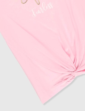 Playera Weekend manga corta para niña