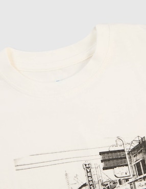 Playera Weekend manga corta para niña