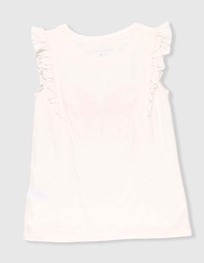 Playera Weekend sin mangas para niña
