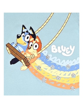 Playera Bluey manga corta para niña