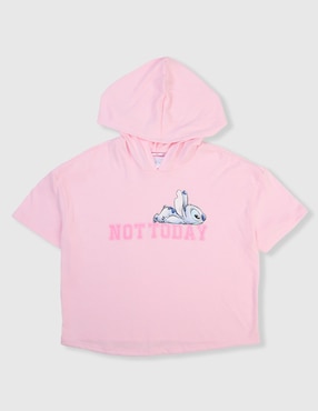 Playera Disney DTR Stitch manga corta para niña