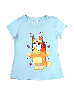 Playera Bluey Bingo Bluey manga corta para niña