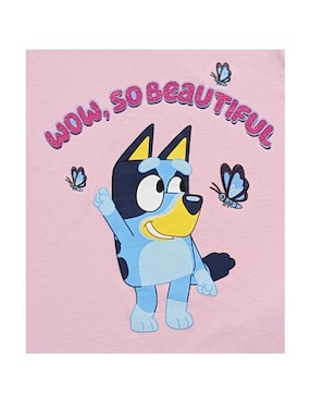 Playera Bluey Bluey sin manga para niña