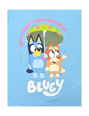Playera Bluey Bluey y Bingo manga corta para niña