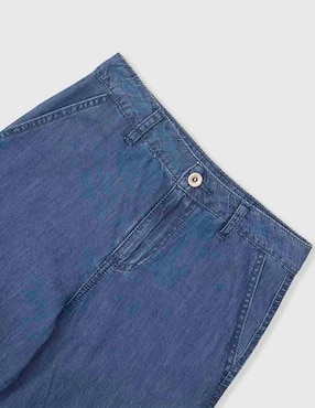 Jeans cargo amplio Weekend lavado medio para niña