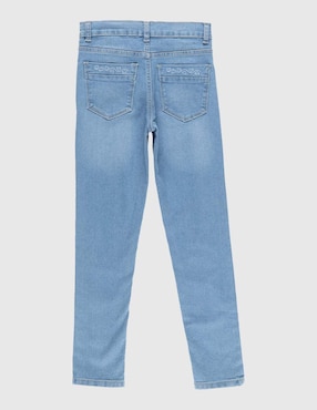 Jeans skinny Weekend deslavado para niña