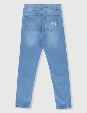 Jeans skinny Weekend lavado claro para niña