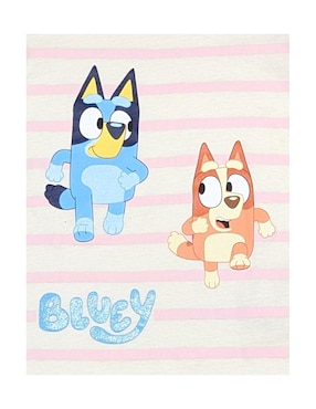 Playera Bluey Bluey y Bingo manga corta para niña