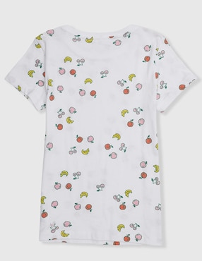 Playera Weekend manga corta para niña