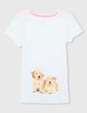 Playera Weekend manga corta para niña