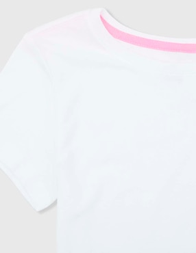 Playera Weekend manga corta para niña