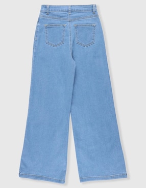 Jeans campana Weekend lavado claro para niña