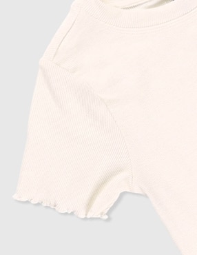 Playera Weekend manga corta para niña
