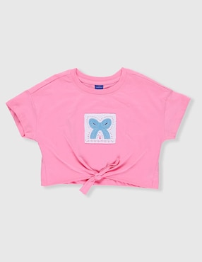 Playera Weekend manga corta para niña