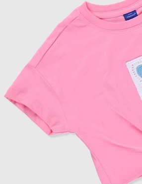 Playera Weekend manga corta para niña