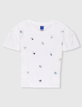 Playera Weekend manga corta para niña
