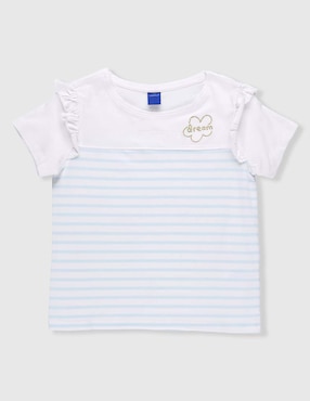 Playera Weekend manga corta para niña