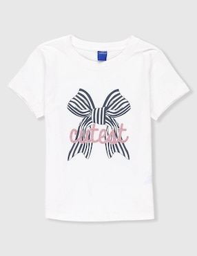 Playera Weekend manga corta para niña