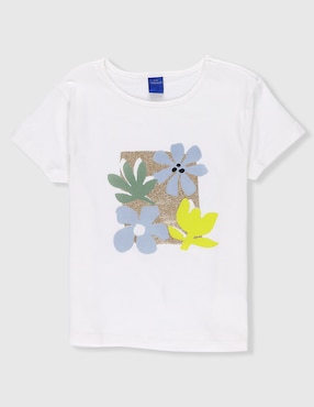 Playera Weekend manga corta para niña