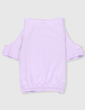 Playera Weekend manga corta para niña