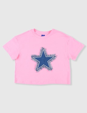 Playera Weekend manga corta para niña