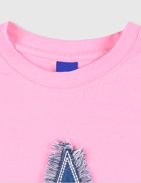 Playera Weekend manga corta para niña