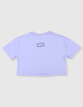Playera Disney Dtr Stitch manga corta para niña