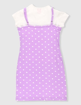 Vestido Hello Kitty manga regular para niña