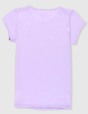Playera Disney Dtr Stitch y Ángel manga corta para niña