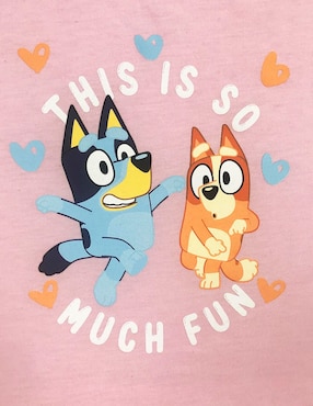 Playera Panaderia Bluey manga corta para niña
