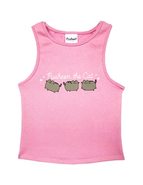 Playera Pusheen sin manga para niña