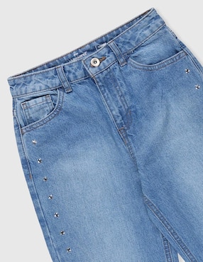 Jeans amplio Weekend lavado destruido para niña