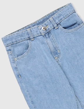 Jeans straight Weekend lavado claro para niña