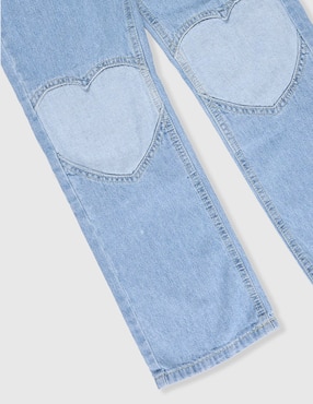 Jeans straight Weekend lavado claro para niña