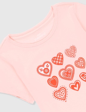 Playera Weekend manga corta para niña