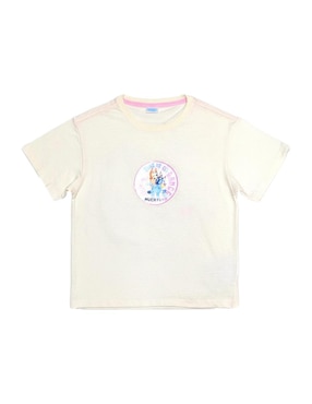 Playera Panderia Bluey y Bingo manga corta para niña